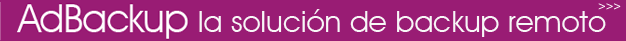 AdBackup - La solución de backup remoto.